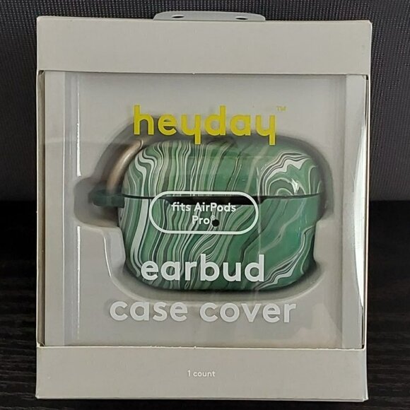 Apple AirPods Pro Hardshell Case with Clip | heyday™ | Jade Marble - Picture 1 of 8